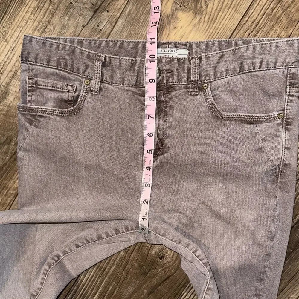 Free People Brown Skinny Jeans Size 28